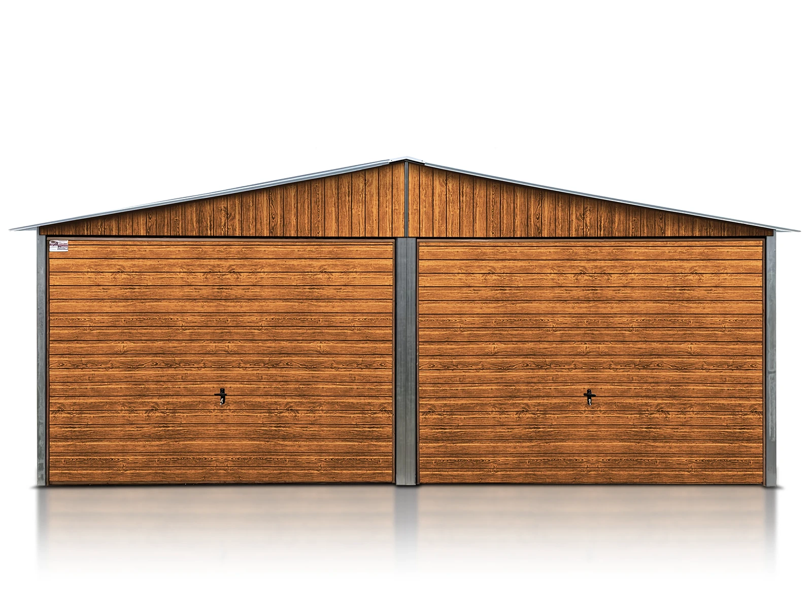 Dupla mobilgarázs 6x5m famintás