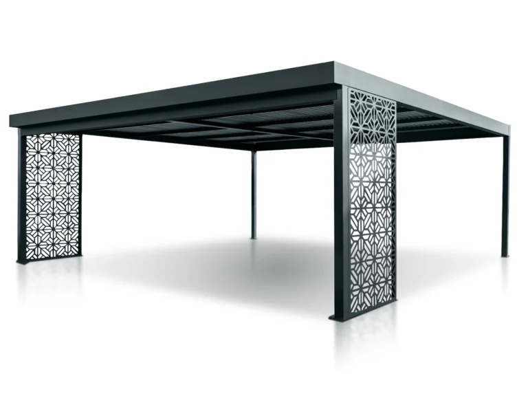 Carport Lézervágott panelek – Garázskocsi beálló 6×6 m