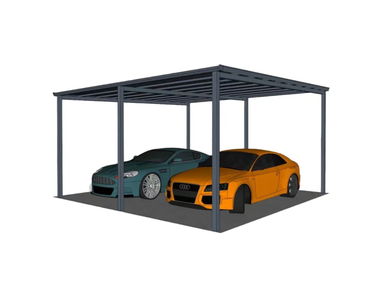 Carport 6x6 Alumínium autóbeálló