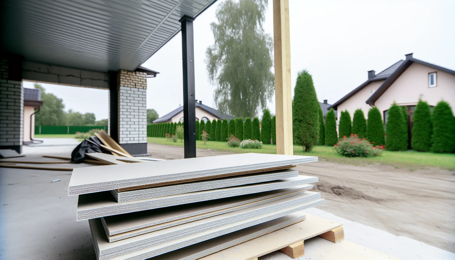carport építési anyagok – LiderStal