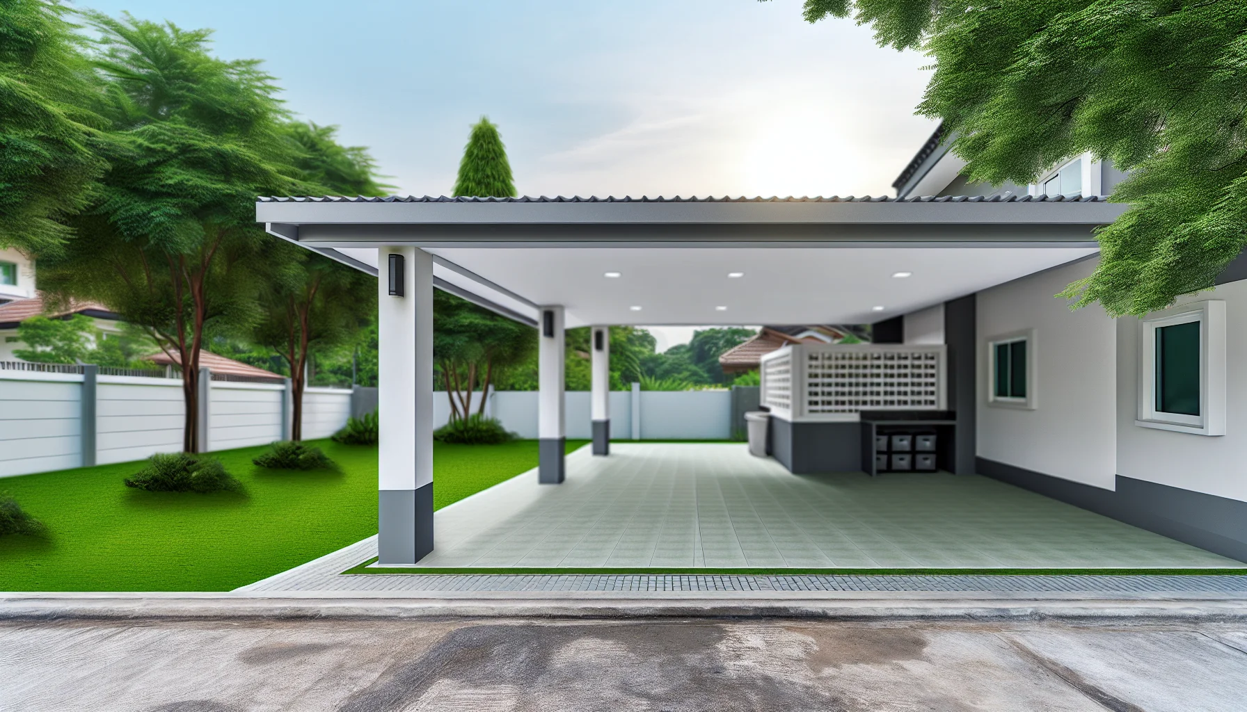 carport építészeti trendek – LiderStal