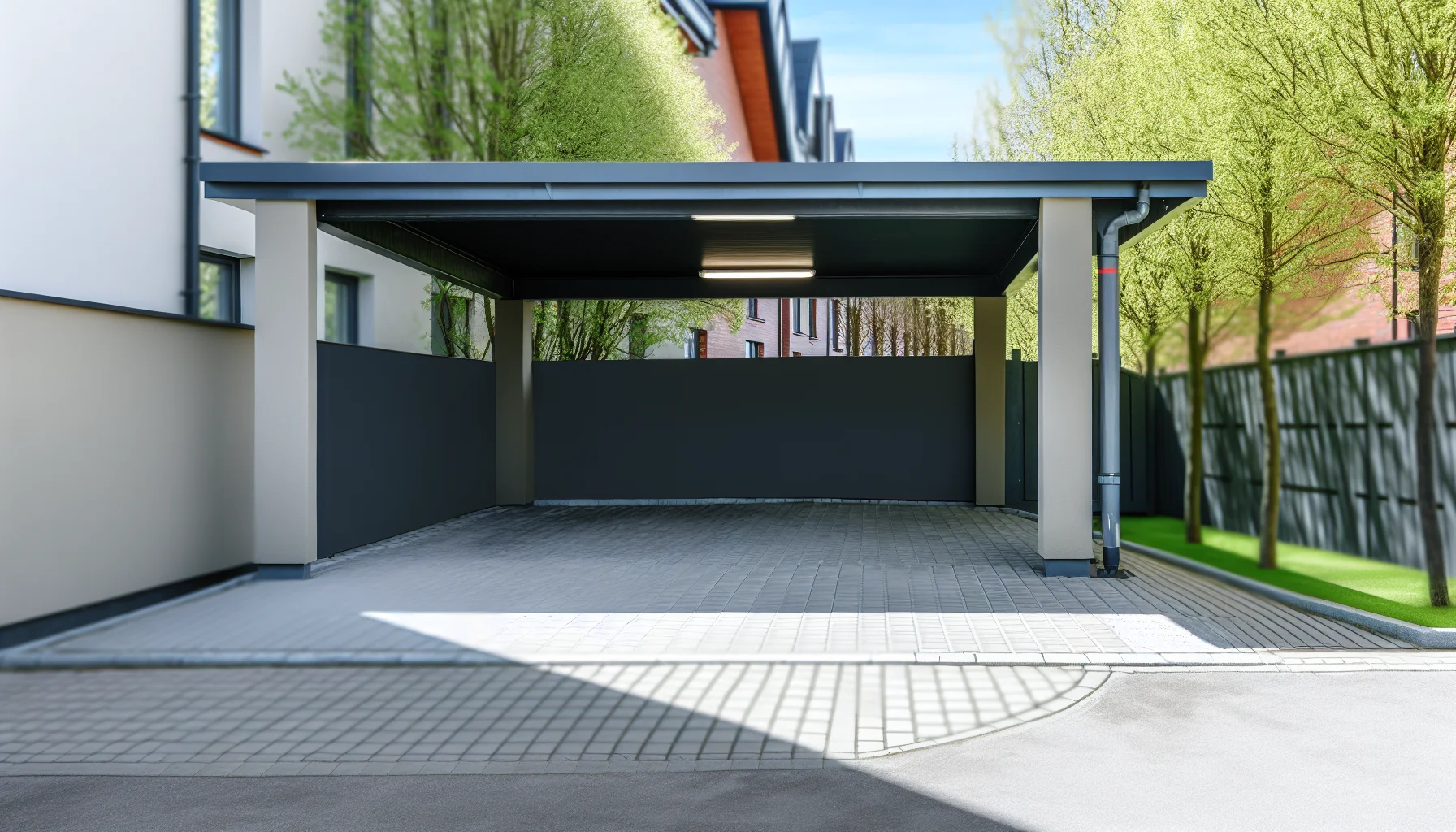 carport városi környezet – LiderStal