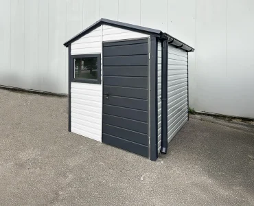 Szerszámos ház 2x2 m, nyeregtetős, fehér