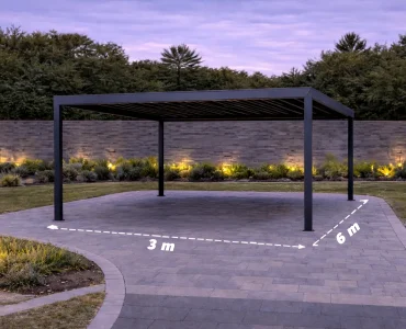 Carport 3x6 m, alumínium