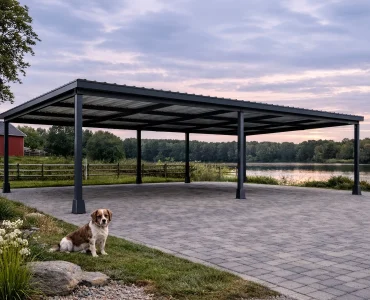 Carport 10x5 m, alumínium