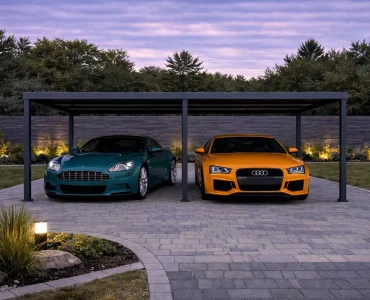 Carport 6x6 m, alumínium