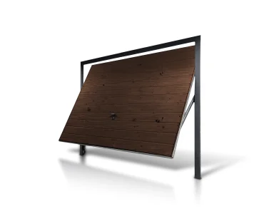 Garázskapu 2x2,5 m, billenő, fautánzatú, vízszintes profilozás, 17 cm-es panel
