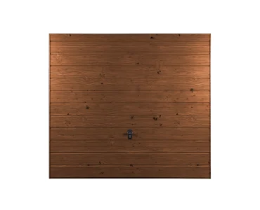 Garázskapu 2,5x2 m, billenő, fautánzatú, vízszintes profilozás, 17 cm-es panel