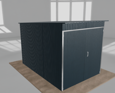 Szerszámos ház 2x3 m, hátra lejtő tetős, grafit