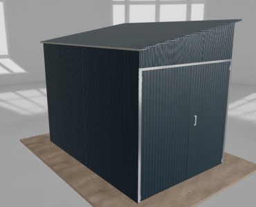 Szerszámos ház 2x3 m, bal oldalra lejtő tetős, grafit