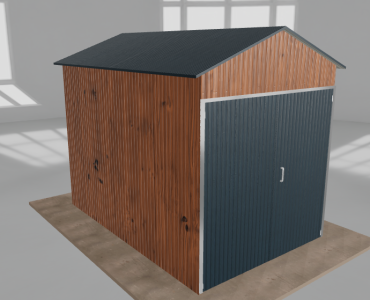 Szerszámos ház 2x3 m, nyeregtetős, aranytölgy