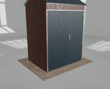Acélcsarnok 2,5x2 m, nyeregtetős, sötét dió, magas