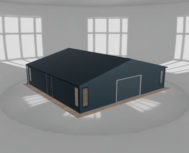 Mobilgarázs 10x9,5 m, tárolóhelyiséggel, grafit